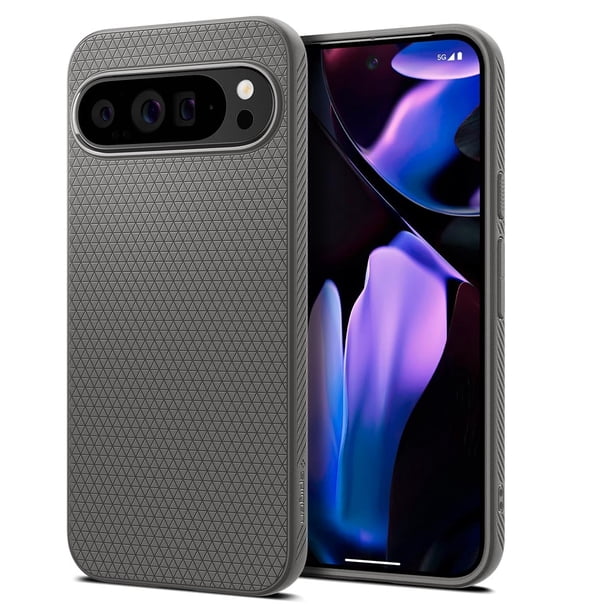 Funda Spigen Liquid Air para Pixel 9 Pro XL (2024), color gris mármol