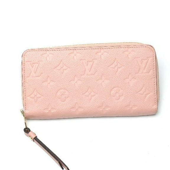 Pre-Owned LOUIS VUITTON Zippy Wallet Empreinte Round Zipper M64090 Louis Vuitton Rose Poudre Long LV (Good)