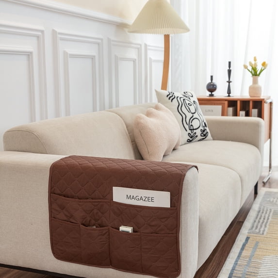 Sofa Armrest Organizer Arm Chair Caddy Remote Control Holder for Recliner Couch