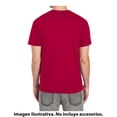 thumbnail image 3 of Playera Fruit of the Loom Para hombre cuello v, algodón sustentable, rojo, talla 2EG, 3 of 4