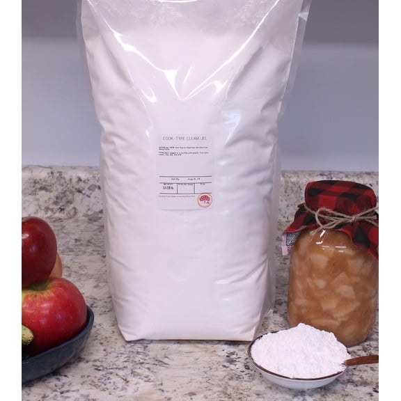 Kauffman Orchards Clearjel Cook-Type Canning Food Thickener - Modified Corn Starch - Large Bulk 12 Pound Bag