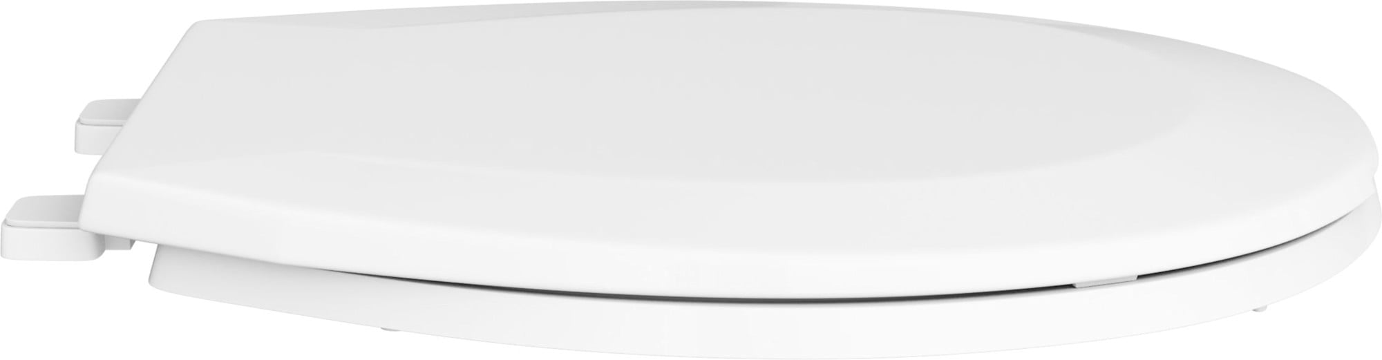 Proflo Round Closed Front Plastic Toilet Seat with Cover in White