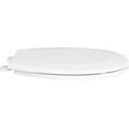 thumbnail image 4 of Proflo Round Closed Front Plastic Toilet Seat with Cover in White, 4 of 7