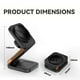 thumbnail image 2 of Estación de carga inalámbrica plegable magnética 3 en 1 de 100 W para iPhone/i-Watch/AirPods, 2 of 6