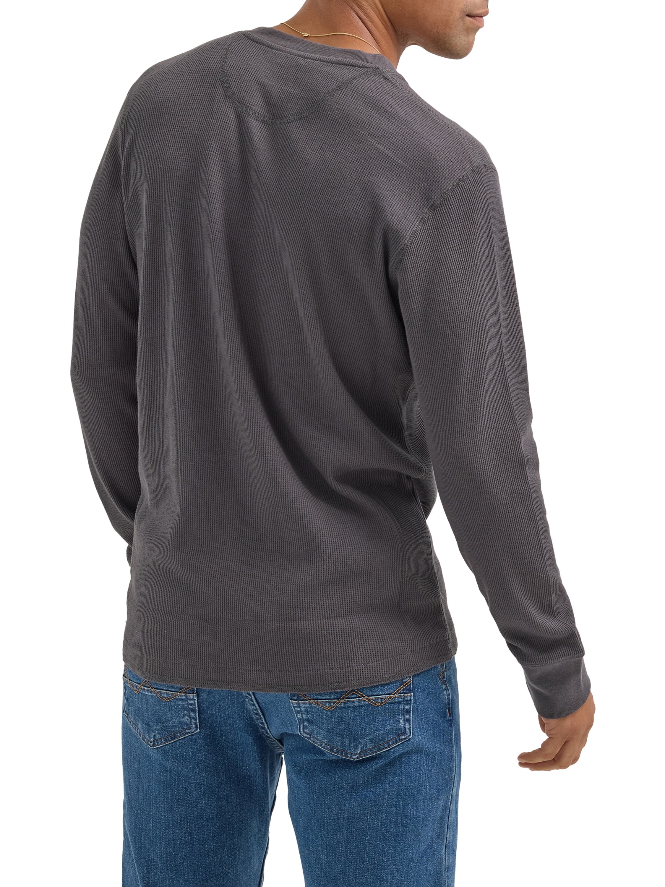 Wrangler® Men's Long Sleeve Henley Shirt, Sizes S-3XL