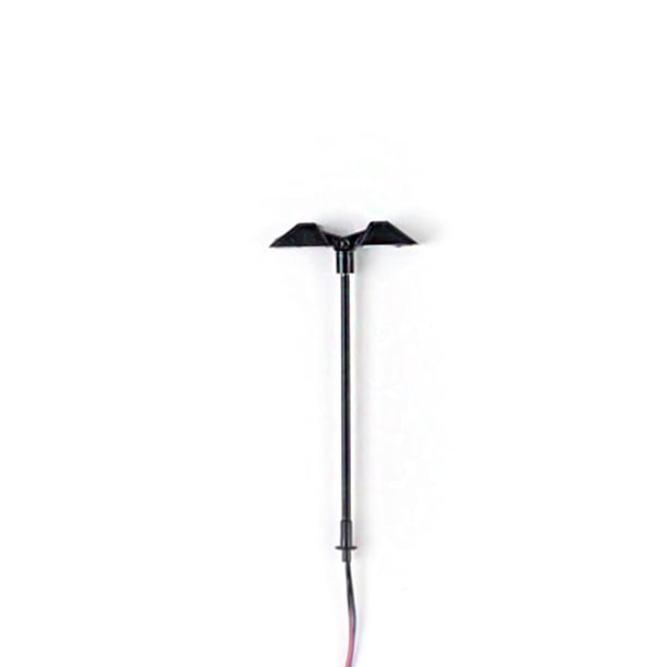 Moyic Modelo de ferrocarril, suministros de arena para luz, Mini tren, farola, voltajes DIY, lámparas LED de Metal de 3V, diseño de jardín, Artesanía Negro (1:120) (Cálido) Moyic HA066907-10