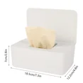 thumbnail image 4 of Caja de pañuelos húmedos a prueba de polvo con tapa, soporte de almacenamiento para pañales de bebé, dispensador para el hogar, coche, oficina, organizador de pañuelos de papel, 4 of 5