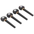 thumbnail image 4 of Clavijas para violonchelo Bling Bling cuerda de afinación tallada a mano madera de ébano, 4 of 12