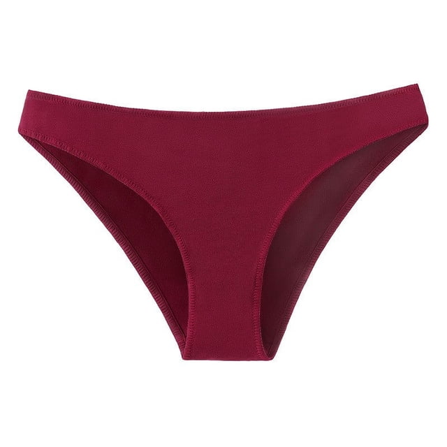 Ropa interior menstrual de cintura alta para mujer - Pantalones de algodón lisos para el periodo, S-XL