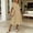 Beige, variant on Women's Linen-Blend Shirt Dress, Short Sleeve with Collared Neck & Pleated Front, Casual Summer Midi Dress White M