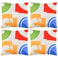 thumbnail image 1 of Costway 4 PCS Square Throw Pillows Removable & Washable Velvet Pillow 18"x18" Red, 1 of 9