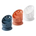 thumbnail image 3 of Milaget 1Set Pen Holder Stand Multifunctional Makeup Brush Bucket Multipurpose Home Blue Orange White, 3 of 3