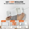 thumbnail image 6 of VEVOR 6 PCs Commercial Emergency Light LED Exit Lighting Fixtures Backup Battery, 6 of 8