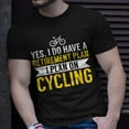 thumbnail image 2 of Cycling Retirement Plan Bike Cyclist T-Shirt - Funny Retirement Gift for Cyclists & Bike Lovers, Humorous Apparel for Men & Women, Perfect for Bicycle Enthusiasts, Available in Multiple, 2 of 3