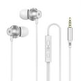 thumbnail image 2 of Hicess 3.5mm Wired Earbuds Intelligent Noise Reduction HD-compatible Calling Stereo Safe Portable Phone Call Change Songs Dynamic Music Wired Headset Cellphone Accessories, 2 of 8