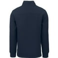 thumbnail image 3 of Men's Cutter & Buck  Navy Cleveland Guardians Roam Eco Recycled Quarter-Zip Pullover, 3 of 3