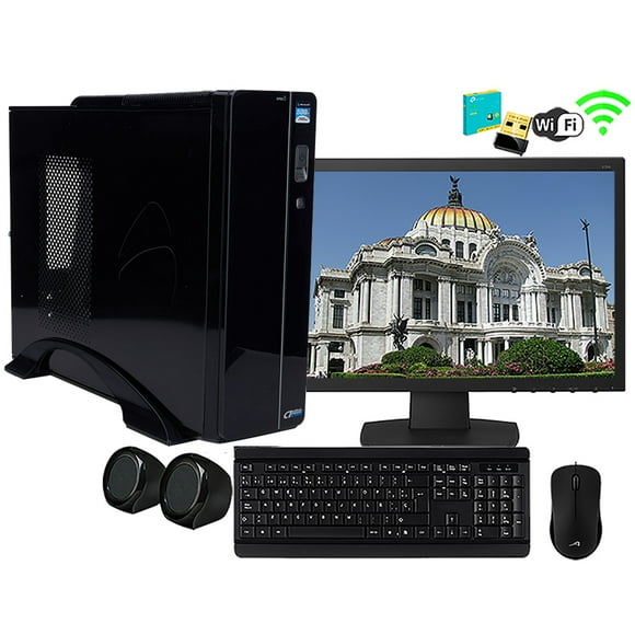 Pc Computadora Escolar 8gb ram veloz 960gb ssd monitor 21.5" FULL HD wifi bocinas alambricas Armada pc, armada, intel