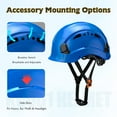 thumbnail image 3 of KAYGO Vented Hard Safety Helmet, ABS Work Helmet with Adjustable 6-Point Suspension, ANSI Z89.1 Certified, Blue, 1 Count, 3 of 7
