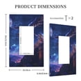 thumbnail image 3 of KLL Starry Sky Wall Flying Tiger Pattern Electrical Outlet Covers, 3" x 5" 1 Pack Electric Receptacle Plug Covers for Decorator Receptacle Outlet & Switch-Style U, 3 of 6