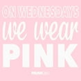 thumbnail image 2 of Junior's Mean Girls We Wear Pink Quote Graphic Tee Light Pink X Large, 2 of 3