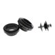 thumbnail image 1 of Auriculares de aluminio sin rosca de 1-1 / 8 '' de carreras de bicicleta de montaña de carretera de 34 mm Negro Baoblaze Auricular externo para bicicleta, 1 of 8