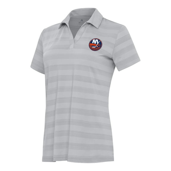 Women's Antigua Gray New York Islanders Tunnel Polo