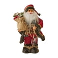 thumbnail image 2 of Muñeco de Papá Noel de pie Figura de Papá Noel Suministros para fiestas Detalles vívidos Muñeca navideña 30 centímetros, 2 of 9