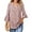 Floral Pink Blue, variant on Weardear Women's Work Blouses Ruffle 3/4 Sleeve Dressy Top V Neck Casual Chiffon Tunic Blouses Business Shirts
