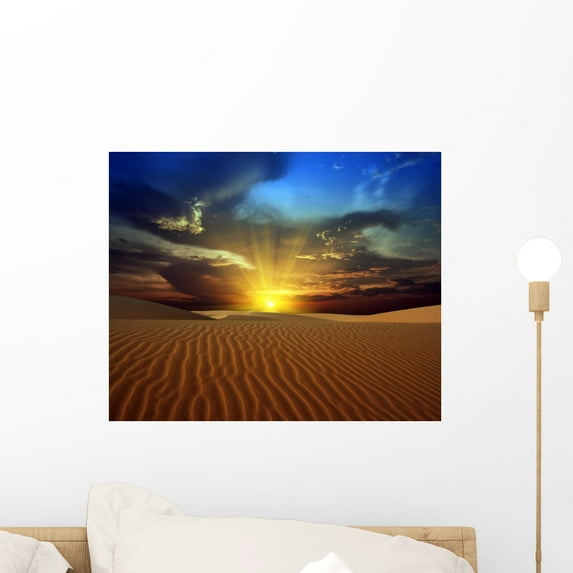 Desert Wall Mural by Wallmonkeys Peel and Stick Graphic (18 in W x 15 in H) WM181731