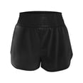 thumbnail image 4 of Tanghaowl Women's Shorts, High Waist Workout Shorts For Yoga Running Gym Fitness Control Athletic With Built In Liner Black XS, 4 of 5