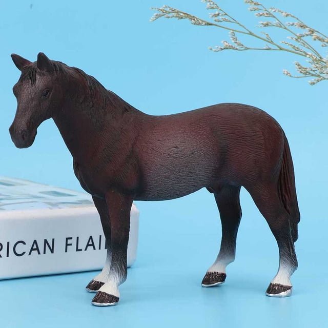 Juguete De Estatuilla De Caballo, Exquisita Simulación De Estatuilla De Caballo Sólido Modelo De Animal De Plástico Educativo Para Niños