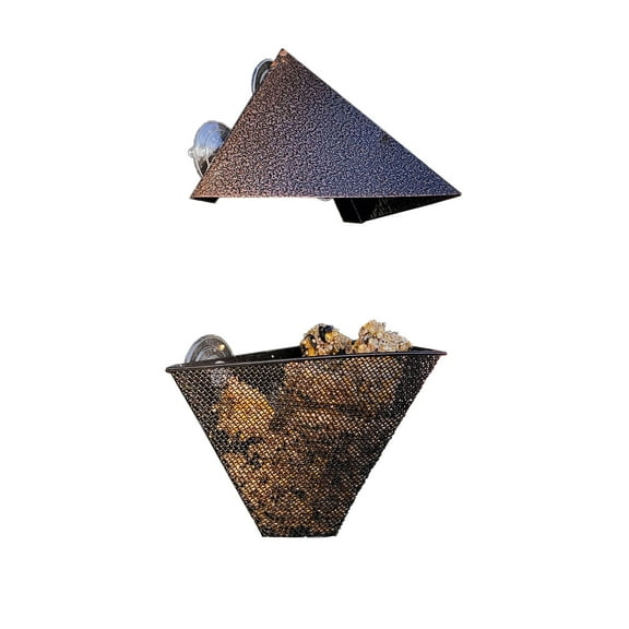 Wildlife Sciences Wild Bird Window Feeder with Suction Cups | Feeder works with Bird Seed,  Mealworms, Suet Balls, and Suet Nuggets