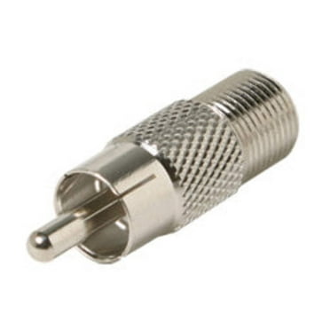 Steren F Jack to RCA Plug Coax Adapter