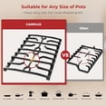 thumbnail image 5 of Camplux 12 Inches Gas Range 2 Burners Propane RV Cooktop Stove 13,000 BTU, 12V, 5 of 12