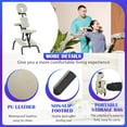 thumbnail image 5 of XgoodX Portable Massage Chair,Foam Therapy Chair Height Adjustable Tattoo Chair,Folding Travel Spa Chairs Face Cradle Salon Massage Chair with Carrying Bag-Cream, 5 of 9