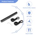 thumbnail image 4 of Handlebar Extension Mount Bicycle Bike Handle Bar Bracket Extender Holder（black）, 4 of 7