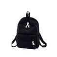 thumbnail image 2 of maskred Velvet Backpack Polyester Lining Stylish Easy Matching Large Capacity Zipper Middle School University Schoolbag Bag Black, 2 of 6