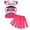 Rose Red, variant on Girls Cheerleading Costume Outfit Sleeveless Tops with Skirt Fancy-Dress