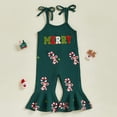 thumbnail image 2 of Mameluco Rarjuiey Merry Candy Cane de una sola pieza, verde, 6-12 m, 2 of 7