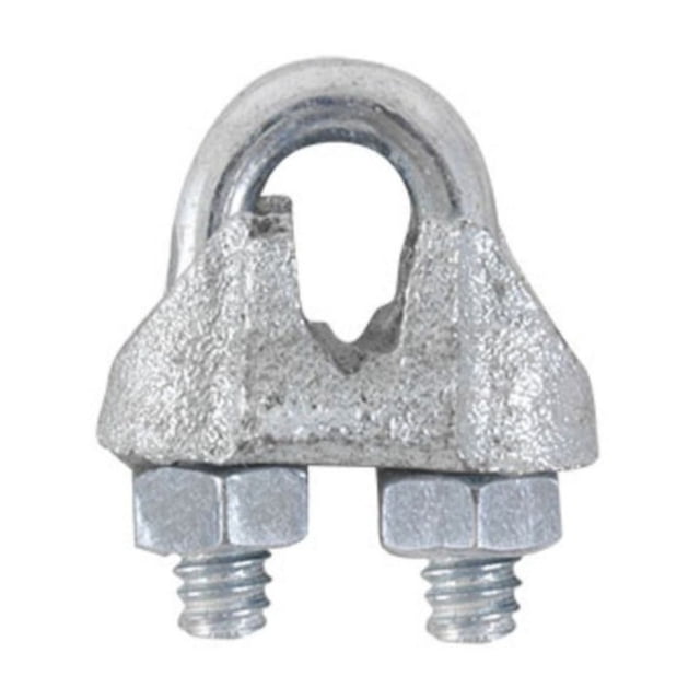 100pz Nudo Galvanizado Dogotuls Perro Ranurado para Cable Maleable Acero Galvanizado Hierro Maleable