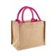 thumbnail image 1 of Westford Mill Jute Mini Presentpåse (6 liter) One Size Naturlig/Fuchsia Natural/Fuchsia, 1 of 4