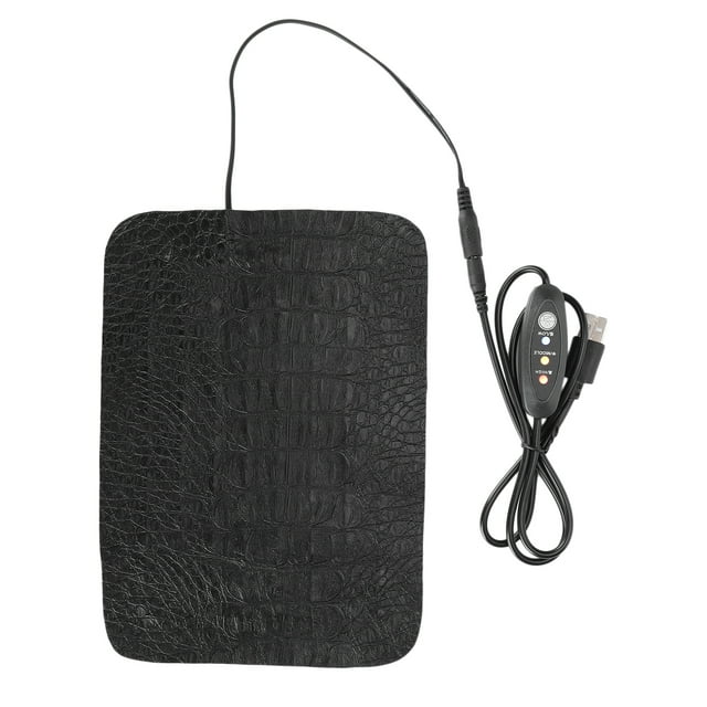 USB Reptile AntiScratch Heating Pad Waterproof Heat Mat with Temperature Control for Snakes Lizard Turtle Gecko Safety Aquarium Thermostat S 16.5cm Height