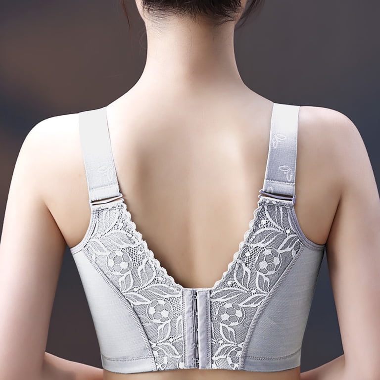 CHGBMOK Bras For Women Plus Size Bra Push Up Full Coverage Comfortable Bralette Breathable No Underwire Everyday Bras