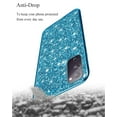 thumbnail image 3 of Phone Case for Samsung Galaxy S20 FE Case Glitter Sparkle Gold, Samsung S20 FE 5g Case Silicone Anti-Fingerprint Glamorous Bling Shiny Cover Thin (Blue), 3 of 14