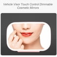 thumbnail image 1 of Becaristey Car Sunshade Clip-on LED Makeup Mirror DC 5V 3 Modes Touch Control Visor Cosmetic Mirrors USB Ring Light Low Power Consumption Pink, 1 of 6
