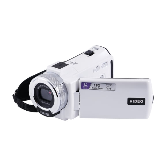 Open Box Vivitar PopCam Digital Camcorder, 48MP, Full HD 1080p Video Camera with 3" Flip Screen, 16x Digital Zoom, Built-in Microphone, Compact Vlogging Camera for Beginners, Travel, & Family Recordi