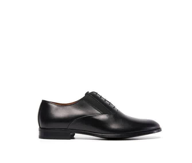 Bally Men's Bryan Black Leather Oxford Shoes, Brand Size 6 (US Size 7 EEE)