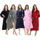 thumbnail image 2 of Camisón con solapa de color liso estampado, bata de baño para otoño e invierno, ropa de dormir gruesa, larga, de franela de gran tamaño, ropa para el hogar para parejas, 2 of 6