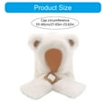 thumbnail image 5 of Misright Women Faux Rabbit Furs Hat Scarf Bear Ear Plush Pullover Hat Christmas Gift, 5 of 17