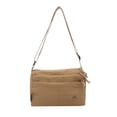 thumbnail image 4 of Bolso bandolera para mujer con múltiples bolsillos, bolso de hombro vaquero moderno para viajes y acampadas. Caqui, 4 of 9